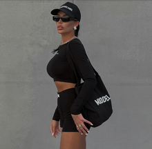 Load image into Gallery viewer, Knit Crew Neck Long Sleeve Shorts Two Piece
