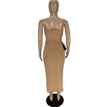 Load image into Gallery viewer, Fashion Solid Color Tube Top Long Dress

