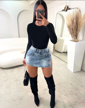 Load image into Gallery viewer, Fashion Irregular Denim Half-body Skirt
