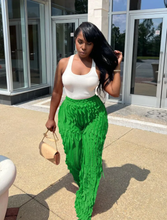 Load image into Gallery viewer, Mesh Wave Ruffle Wide Leg Pants
