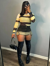 Load image into Gallery viewer, Vintage Sexy Zipper Denim Skirt
