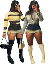 Load image into Gallery viewer, Vintage Sexy Zipper Denim Skirt
