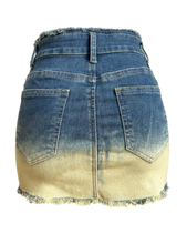 Load image into Gallery viewer, Vintage Sexy Zipper Denim Skirt
