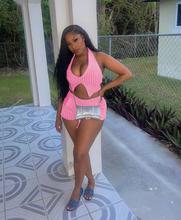 Load image into Gallery viewer, Casual Stripe Tank Top Shorts 2 Piece Set
