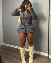 Load image into Gallery viewer, Fashion Denim Pocket Skirts
