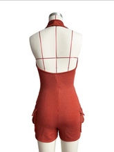 Load image into Gallery viewer, Halter Backless Slim Romper
