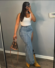 Load image into Gallery viewer, Sexy High Split Denim Skirt
