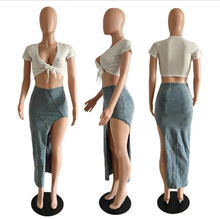 Load image into Gallery viewer, Sexy High Split Denim Skirt
