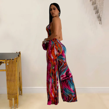 Load image into Gallery viewer, Sexy Print Backless V Neck Jumpsuit
