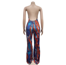 Load image into Gallery viewer, Sexy Print Backless V Neck Jumpsuit
