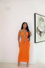 Load image into Gallery viewer, Sexy Tie Up Hollow Out Backless Knit Maxi Dress
