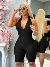 Load image into Gallery viewer, Sexy Sleeveless Backless Halter Romper
