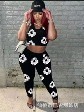 Load image into Gallery viewer, Floral Print Fashion Tank Top Pants Set
