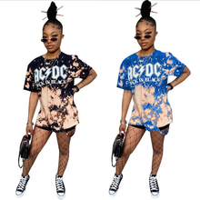 Load image into Gallery viewer, Casual Printed Short Sleeve O Neck T Shirt
