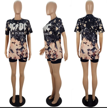 Load image into Gallery viewer, Casual Printed Short Sleeve O Neck T Shirt
