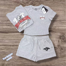Load image into Gallery viewer, VIP1 Print Short Sleeve Tops Shorts 2 Piece Set
