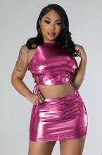 Load image into Gallery viewer, Sexy Bandage Crop Tops And Skirt Two Piece Set

