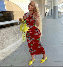 Load image into Gallery viewer, Sexy Printed Sleeveless Maxi Dress
