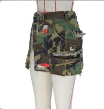 Load image into Gallery viewer, Fashion Camouflage Mini Skirts
