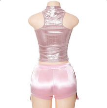 Load image into Gallery viewer, Fashion Hot Stamping Tank Top Drawstring Pocket Shorts Casual Suit

