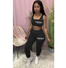 Load image into Gallery viewer, Letter Print Tank Tops And Pants Two Piece Set
