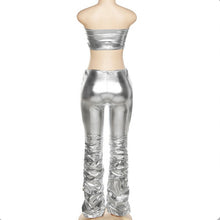 Load image into Gallery viewer, Sexy Wrap Chest And Pleated Pant Two Piece Set
