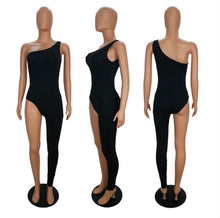 Load image into Gallery viewer, Fashion Single Shoulder Skinny Irregular Jumpsuit
