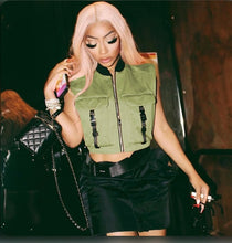 Load image into Gallery viewer, Trendy Sleeveless Zipper Buckle Top
