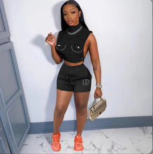 Load image into Gallery viewer, Sexy Embroidery Two Piece Shorts Sets

