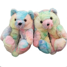 Load image into Gallery viewer, Teddy Bear Home Cute Plush Warm Slippers
