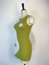 Load image into Gallery viewer, Color Block Sleeveless Tight Knit Mini Dress
