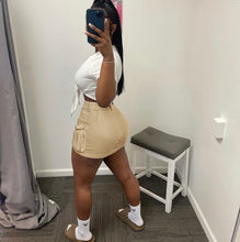 Load image into Gallery viewer, Sexy Solid Color Slim Mini Skirt
