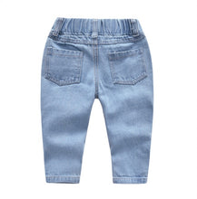 Load image into Gallery viewer, Kids Girl Letter T Shirt+Ripped Jeans Pants 2 Piece Sets

