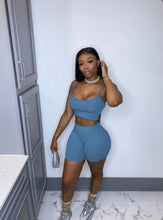 Load image into Gallery viewer, Solid Cami Top And Shorts Two Piece Sets
