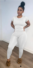 Load image into Gallery viewer, A Solid Short Sleeve Slim Fit Two Piece Pants Set
