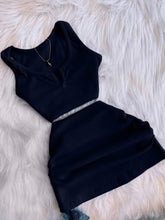 Load image into Gallery viewer, Solid Color Vest And Drawstring Skirt Two Piece Set
