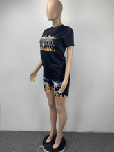 Load image into Gallery viewer, Fashion Casual Flame Letter Print Two Piece Sets

