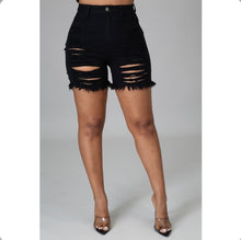 Load image into Gallery viewer, Denim Ripped Hole Jeans Shorts
