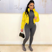 Load image into Gallery viewer, Plus Size Winter Zipper Cotton-padded Puffer Coats
