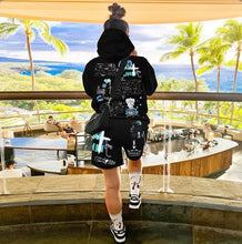 Load image into Gallery viewer, Casual Printed Hoodie And Shorts 2 Piece Suits
