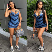 Load image into Gallery viewer, Sexy Halter V Neck Mini Dress
