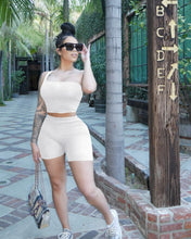 Load image into Gallery viewer, Rib Solid Color Tank Top Shorts Two Piece Set
