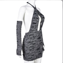 Load image into Gallery viewer, Sexy Holes Halter Backless Mini Dress

