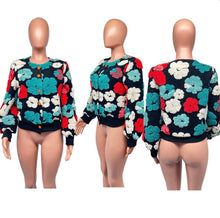 Load image into Gallery viewer, Flower Single-breasted Long Sleeve Coats
