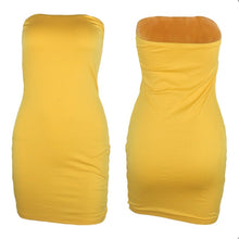 Load image into Gallery viewer, Plus Size Sexy Strapless Bodycon Mini Dress
