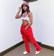Load image into Gallery viewer, Solid Color Pocket Casual Pants
