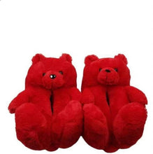 Load image into Gallery viewer, Teddy Bear Home Cute Plush Warm Slippers

