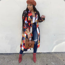 Load image into Gallery viewer, Plus Size Fashion Plaid Print Coats
