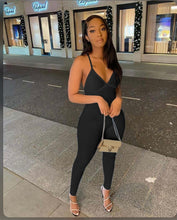 Load image into Gallery viewer, Solid Color Backless Jumpsuits

