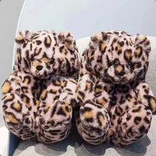 Load image into Gallery viewer, Teddy Bear Home Cute Plush Warm Slippers
